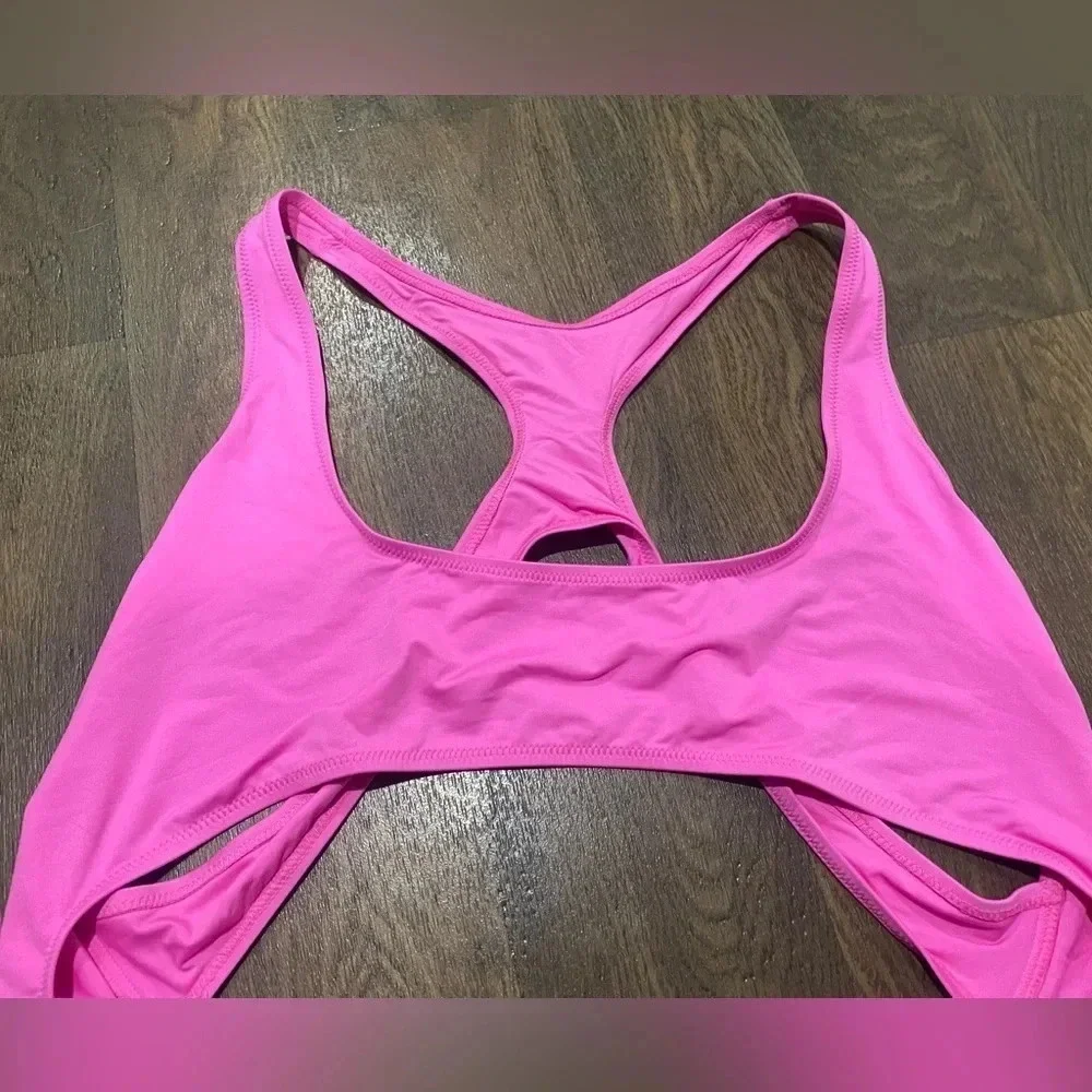 SKIMS Swim Cut Out Monokini in Taffy Pink Size 4X New with Tags
